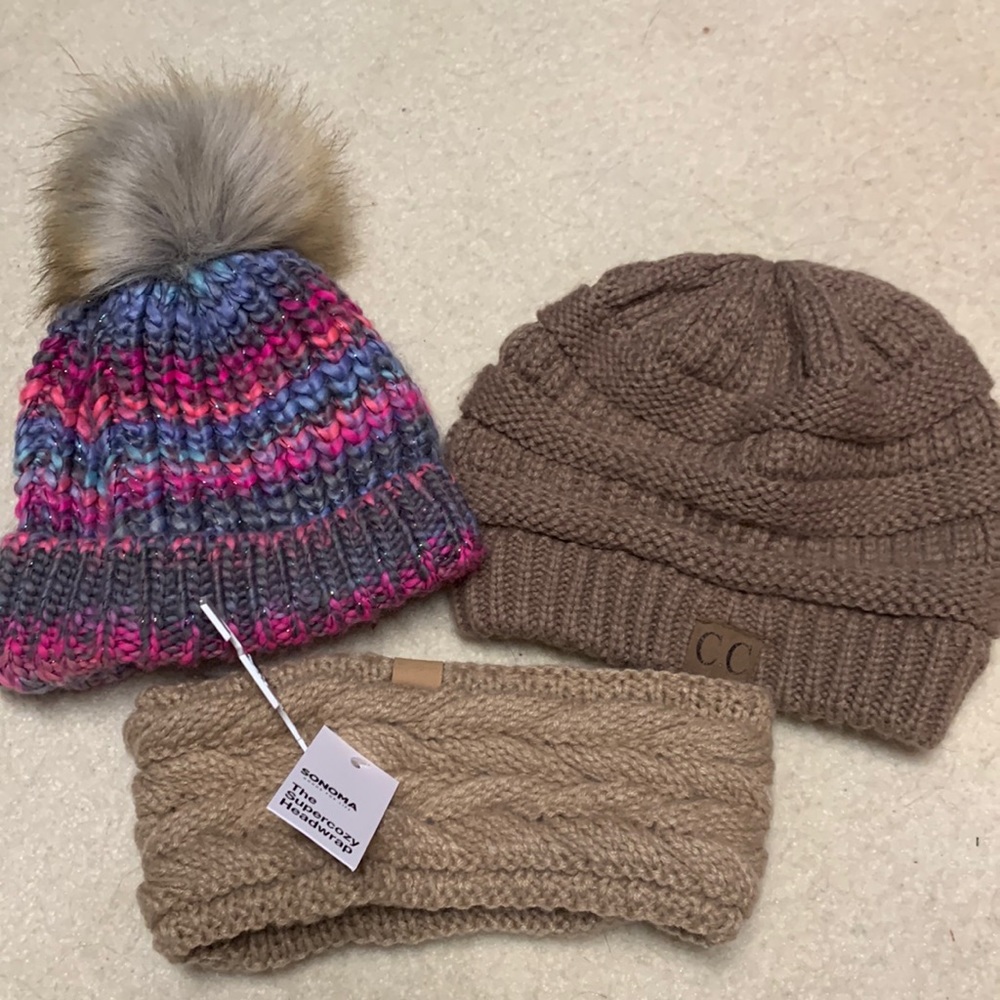 Winter hats and headband